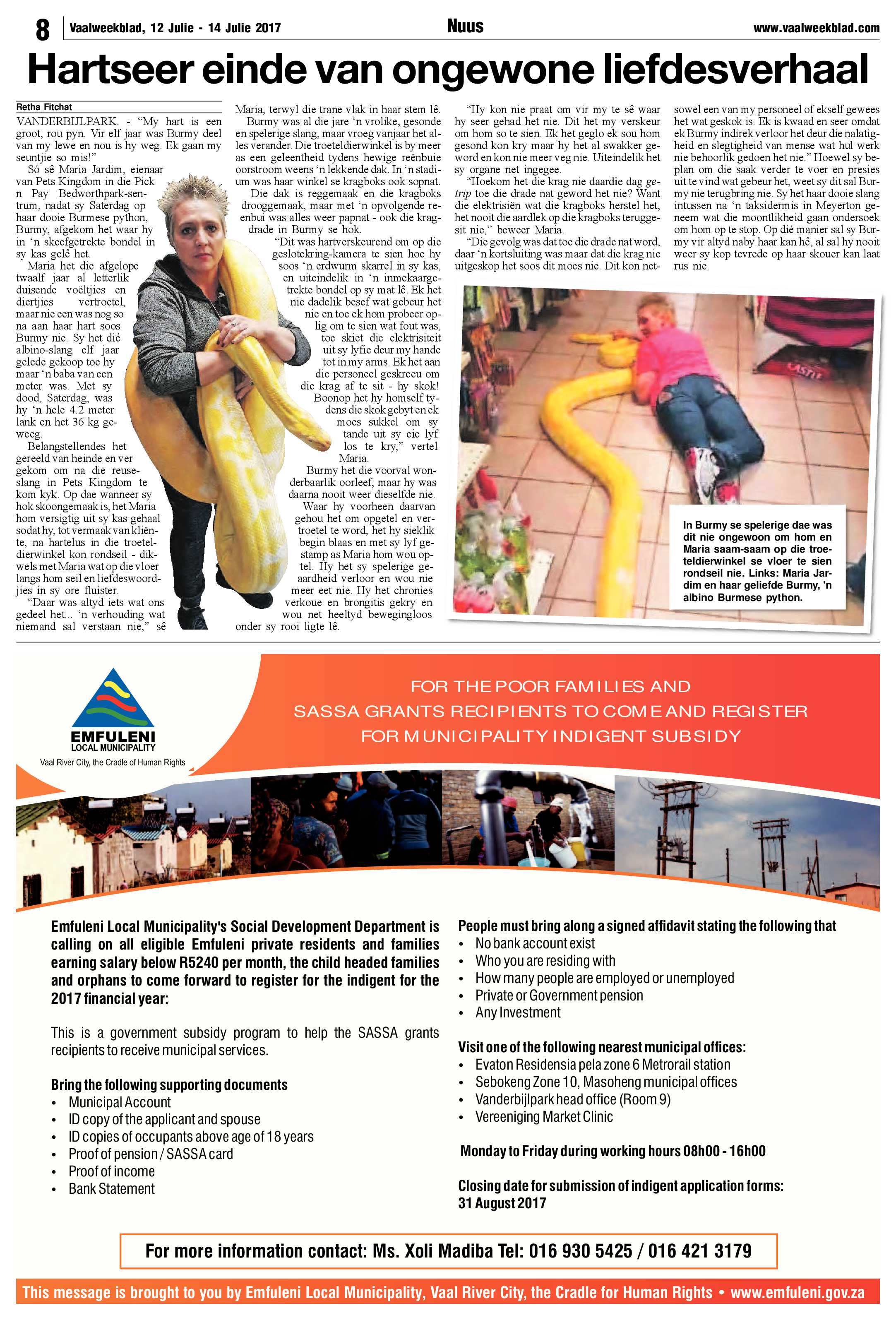 Vaalweekblad 12 – 14 Julie 2017 page 8