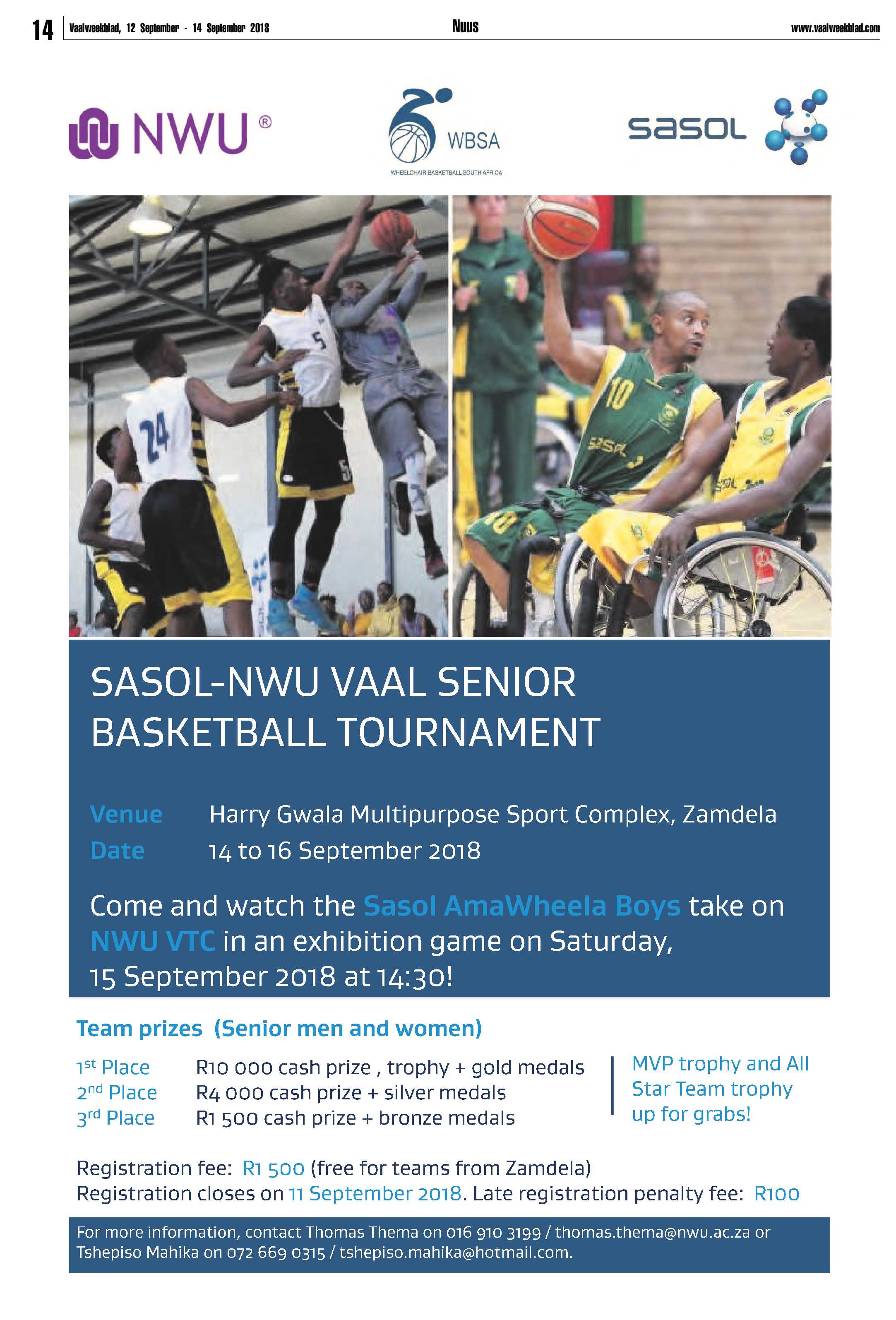 Vaalweekblad 12 – 14 September 2018 page 14