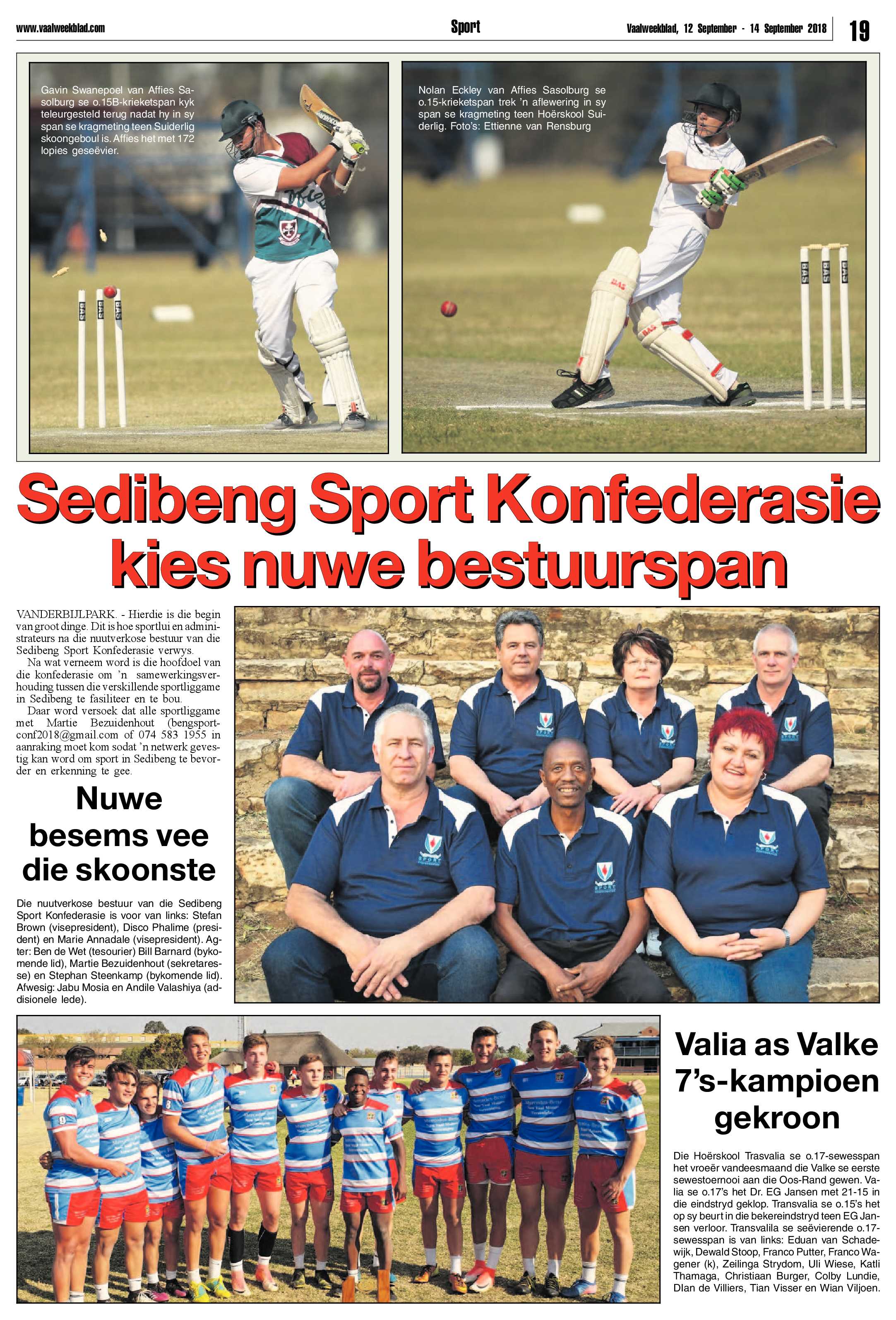 Vaalweekblad 12 – 14 September 2018 page 19