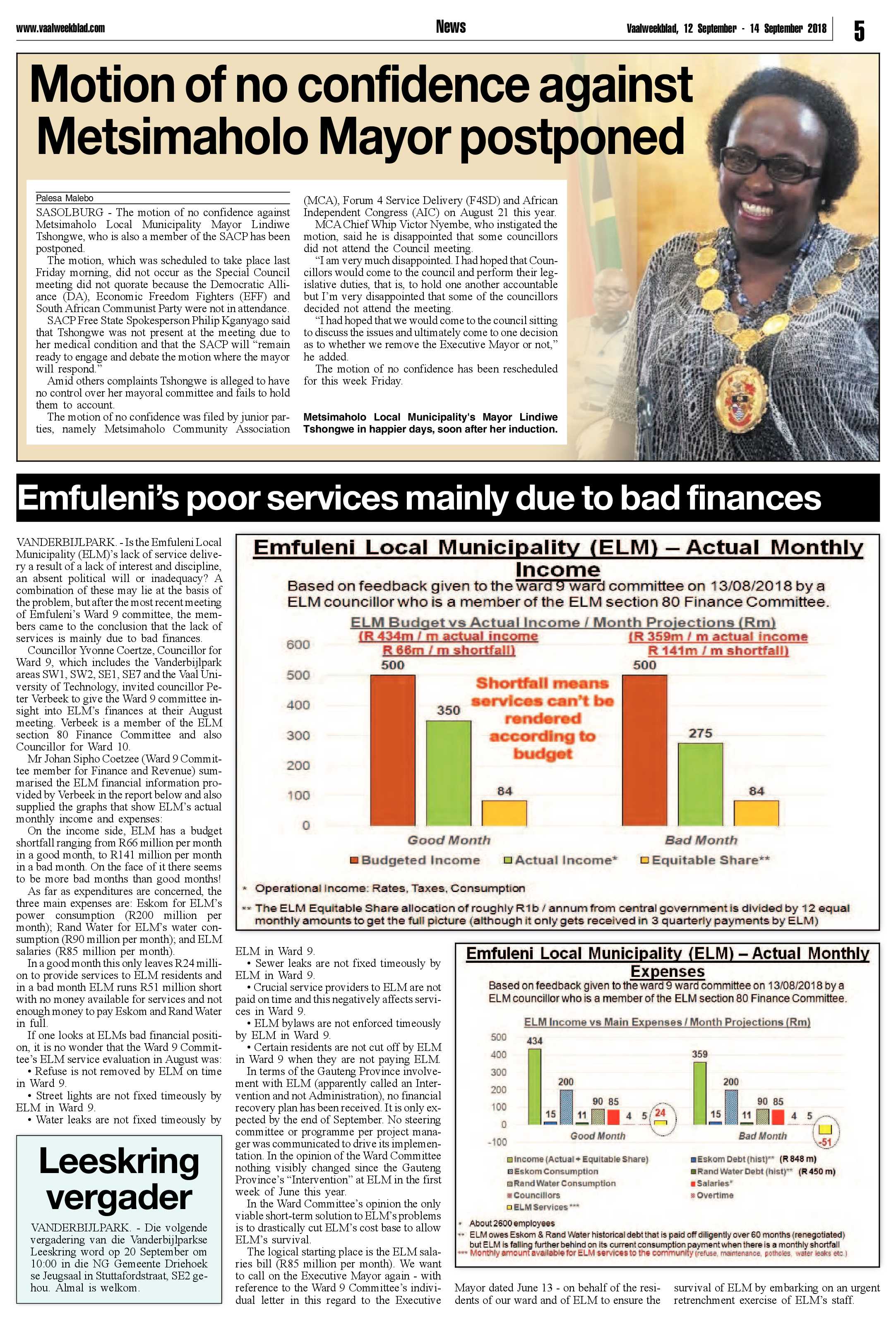Vaalweekblad 12 – 14 September 2018 page 5