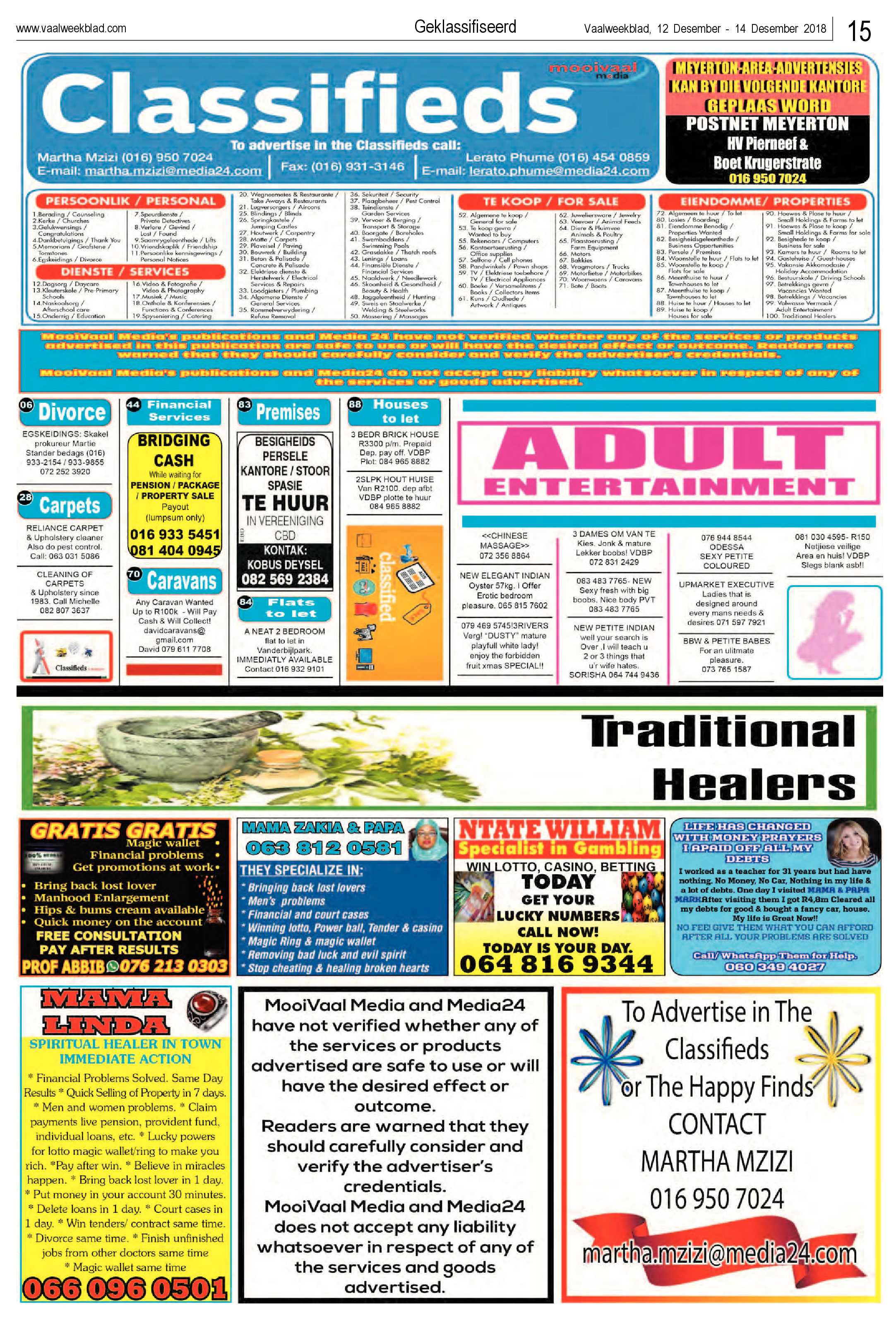 Vaalweekblad 12 – 15 December 2018 page 15