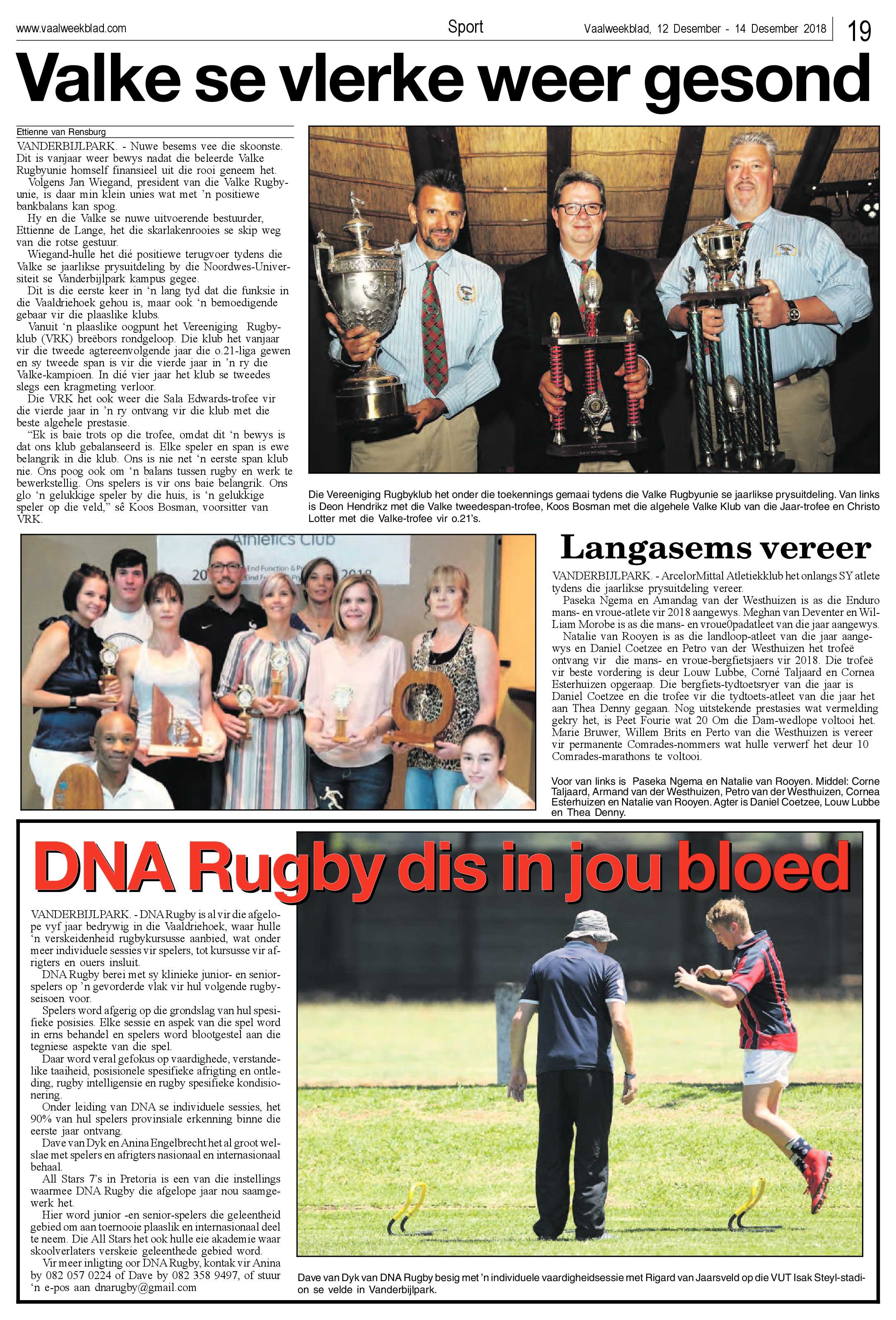 Vaalweekblad 12 – 15 December 2018 page 19