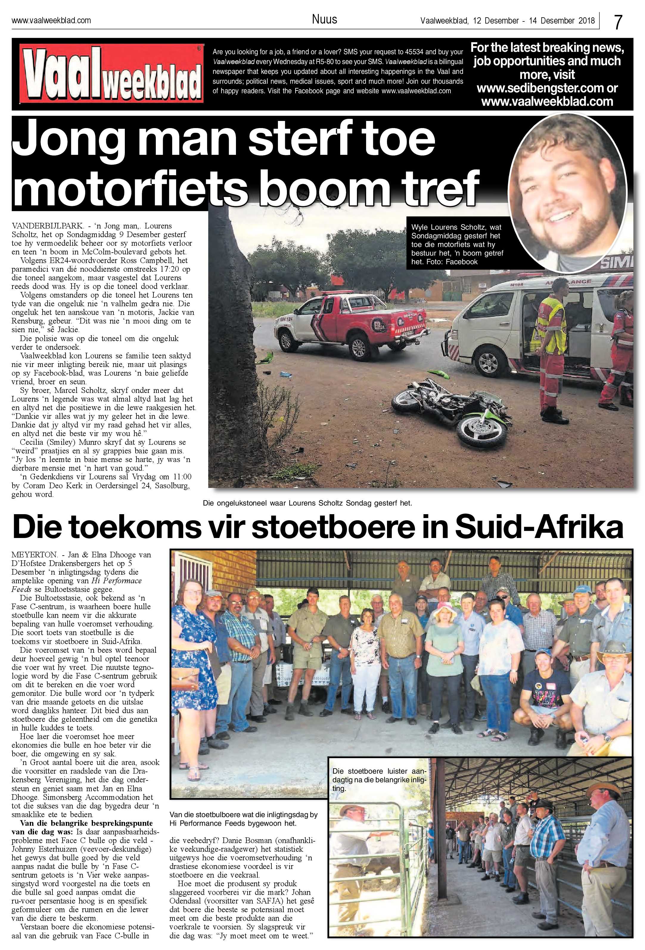 Vaalweekblad 12 – 15 December 2018 page 7