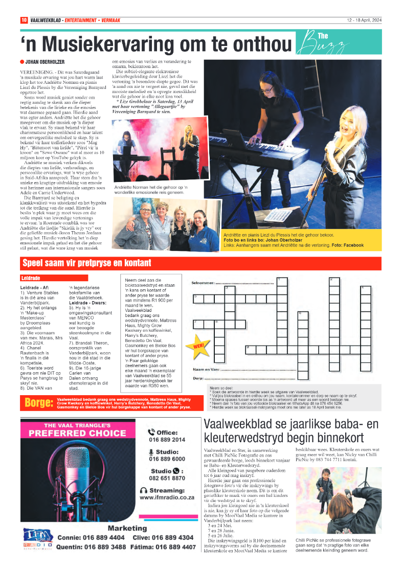 Vaalweekblad 12 – 18 April, 2024 page 10