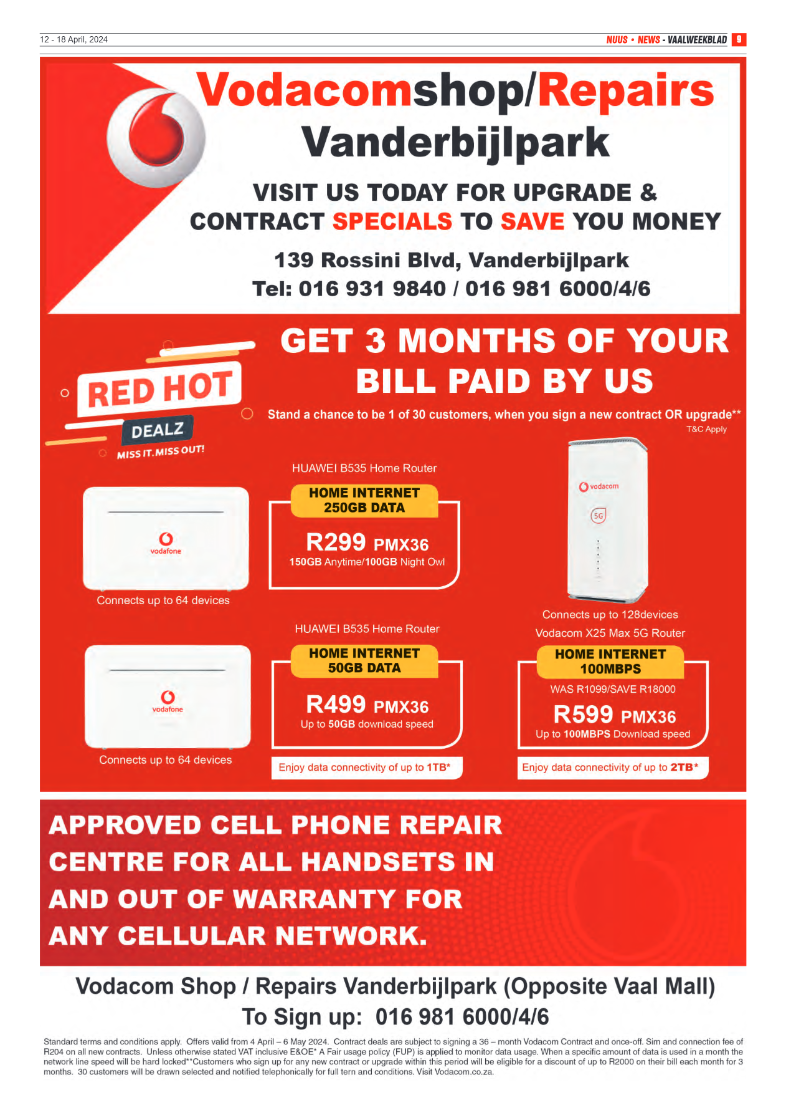 Vaalweekblad 12 – 18 April, 2024 page 9