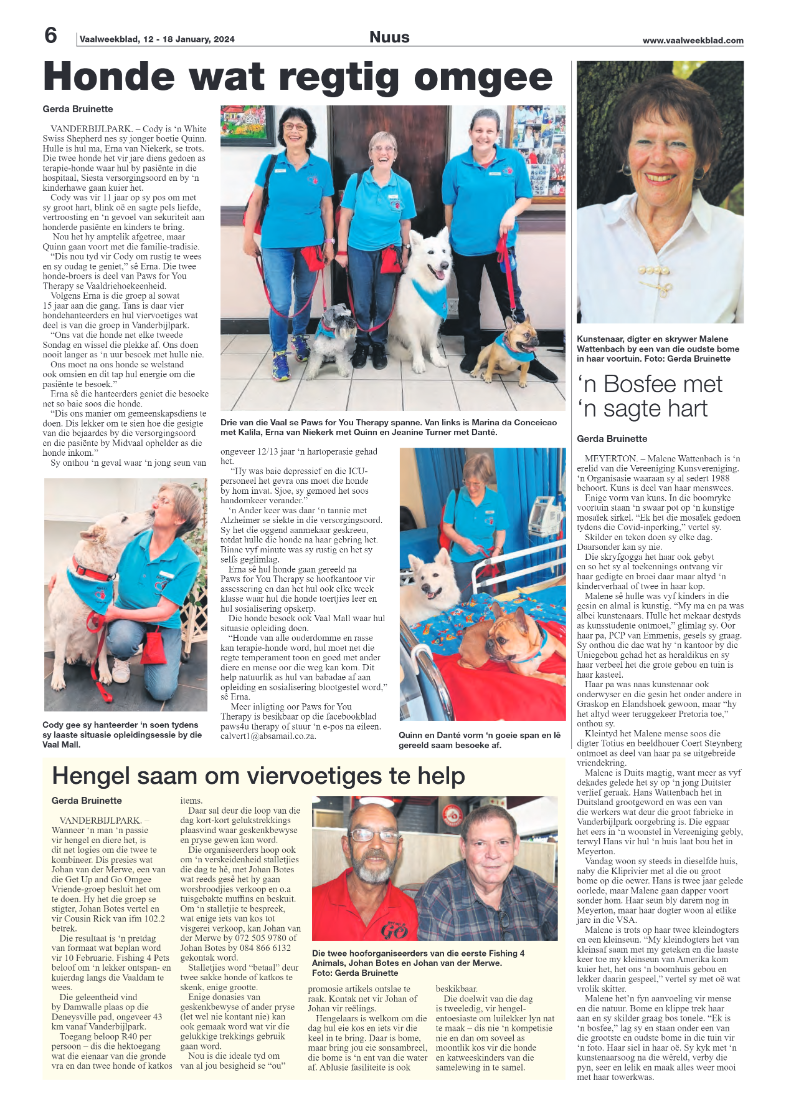 Vaalweekblad, 12 – 18 January, 2024 page 6