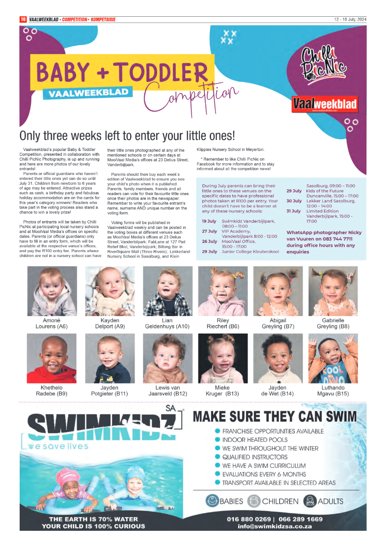 Vaalweekblad 12 – 18 July, 2024 page 10