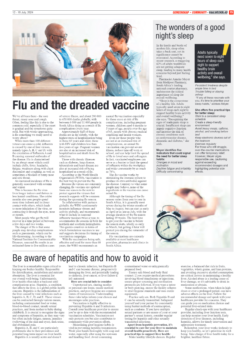 Vaalweekblad 12 – 18 July, 2024 page 15