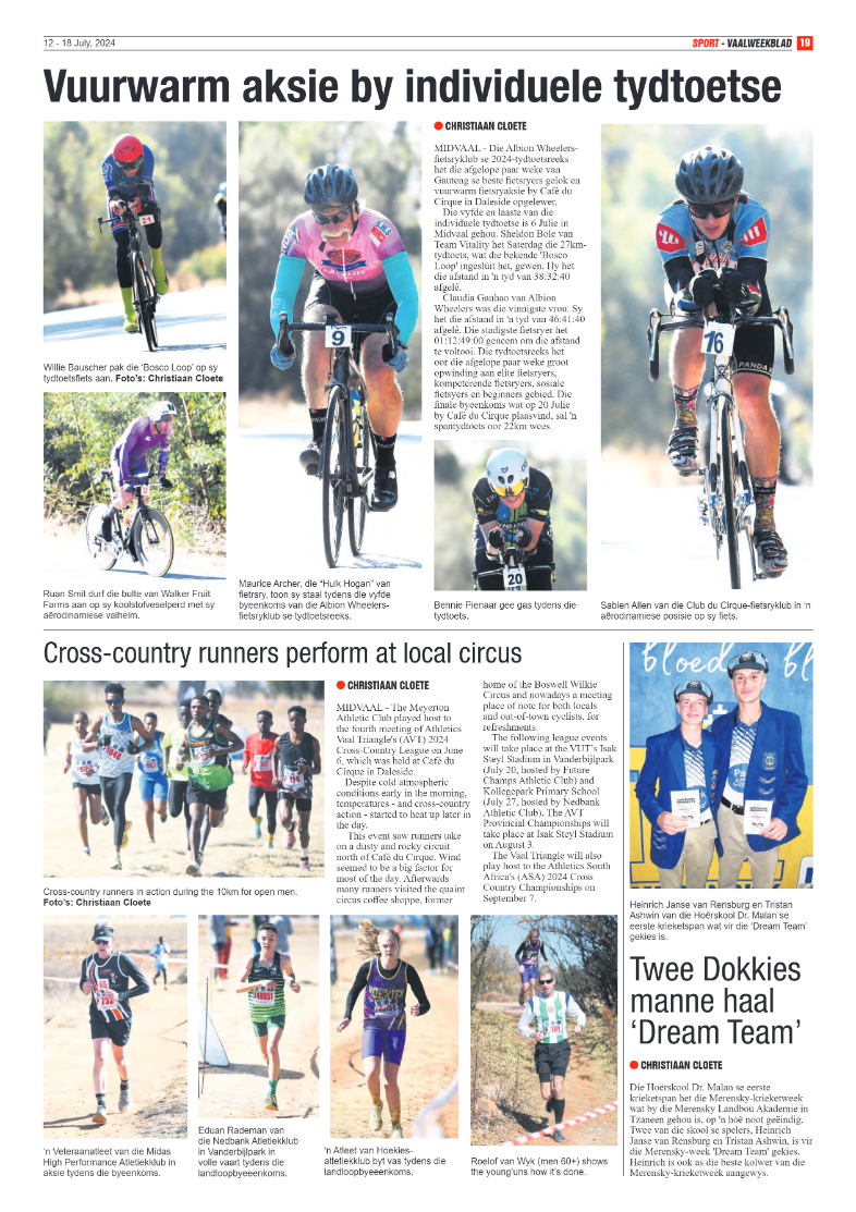Vaalweekblad 12 – 18 July, 2024 page 19
