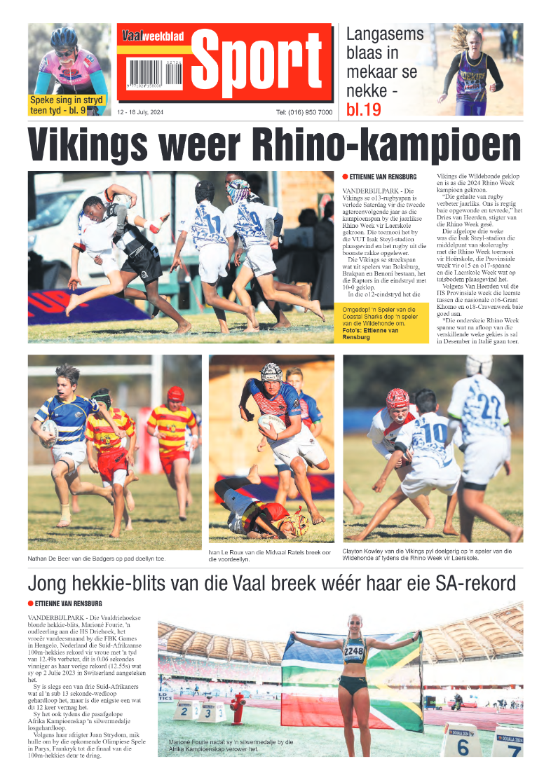 Vaalweekblad 12 – 18 July, 2024 page 20