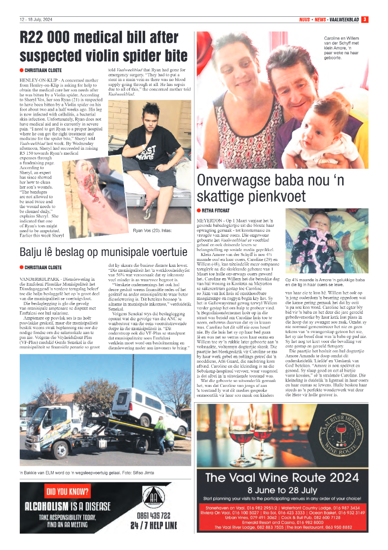 Vaalweekblad 12 – 18 July, 2024 page 3