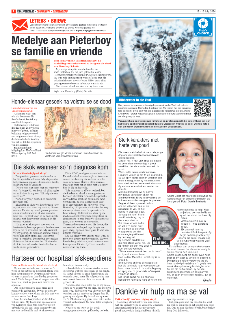 Vaalweekblad 12 – 18 July, 2024 page 6