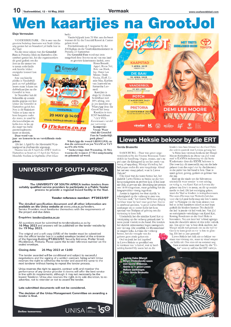 Vaalweekblad, 12 – 18 May, 2023 page 10