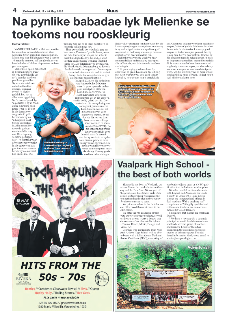 Vaalweekblad, 12 – 18 May, 2023 page 4