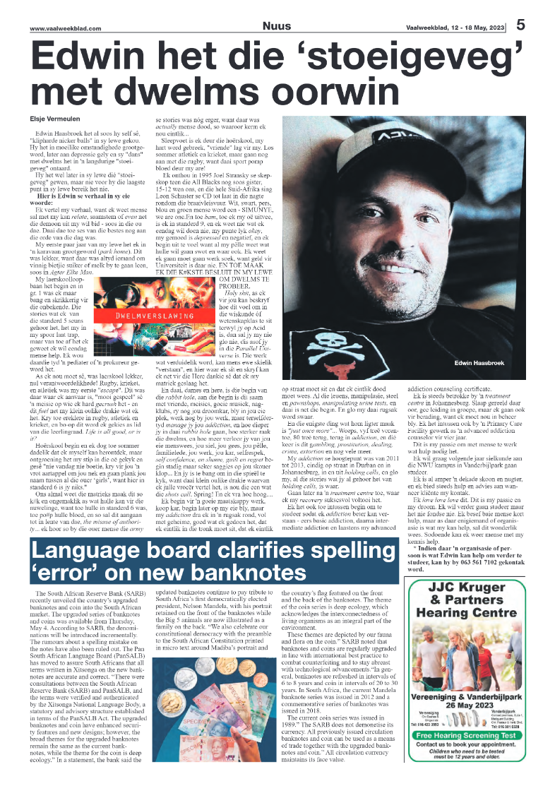 Vaalweekblad, 12 – 18 May, 2023 page 5
