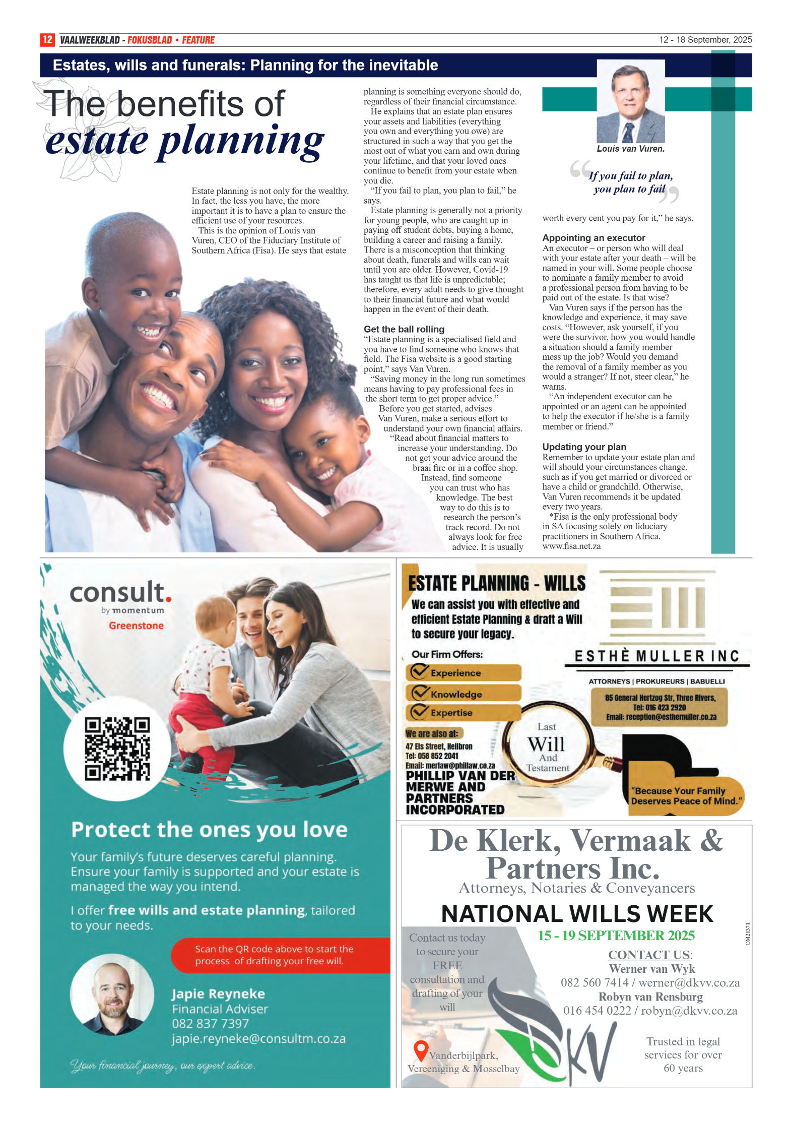Vaalweekblad 12 – 18 September, 2025 page 13