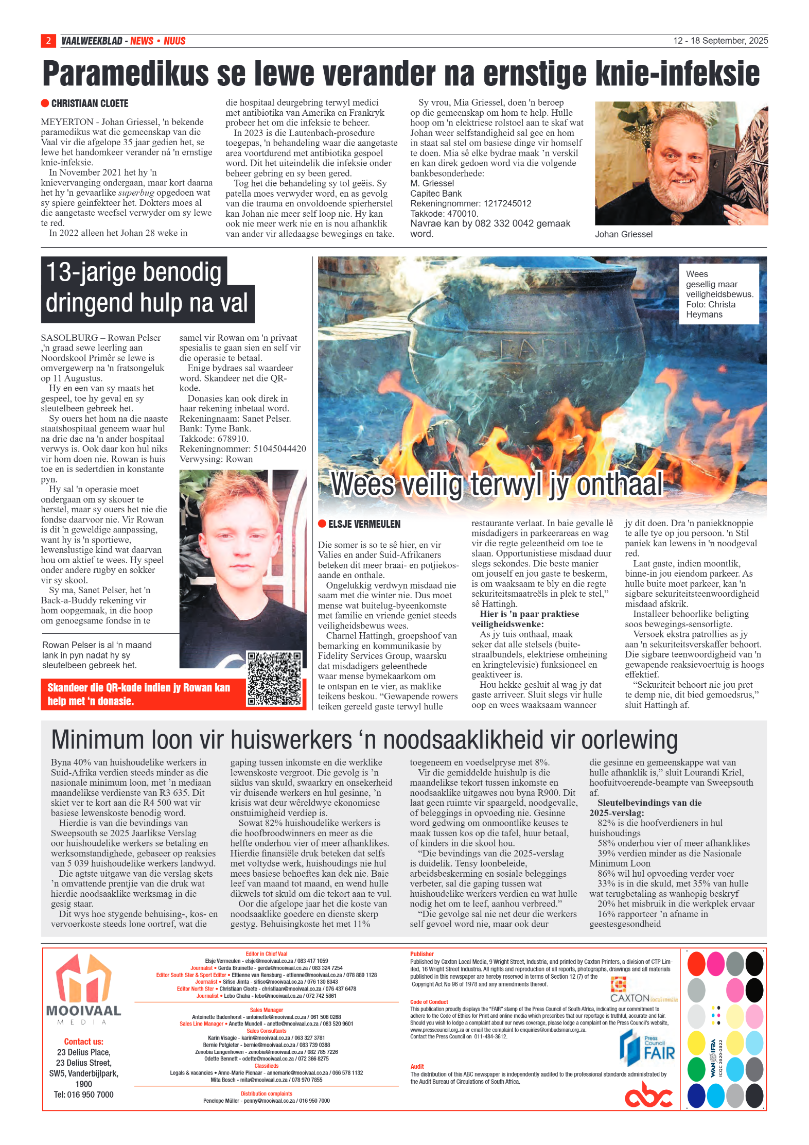 Vaalweekblad 12 – 18 September, 2025 page 2