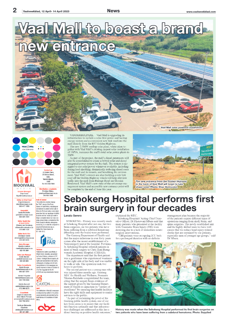 Vaalweekblad, 12 April- 14 April 2023 page 2