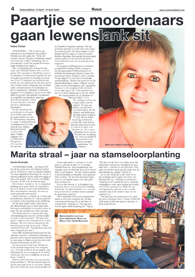 Vaalweekblad, 12 April- 14 April 2023 page 4