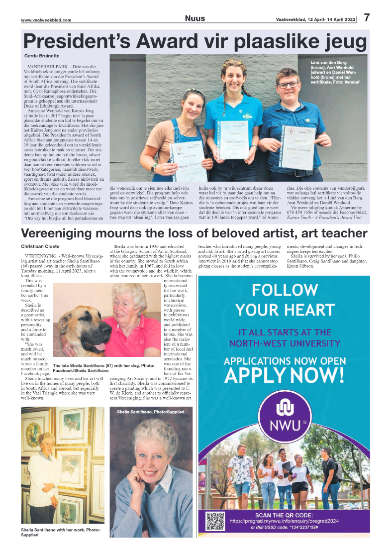 Vaalweekblad, 12 April- 14 April 2023 page 7