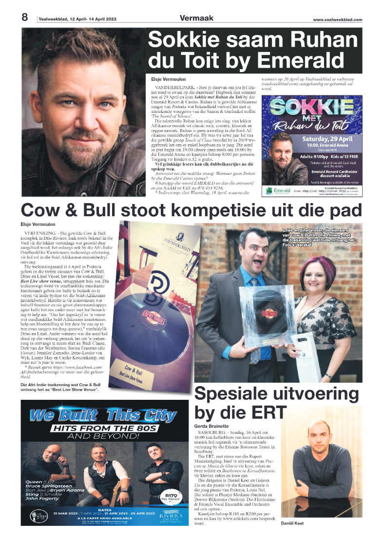 Vaalweekblad, 12 April- 14 April 2023 page 8