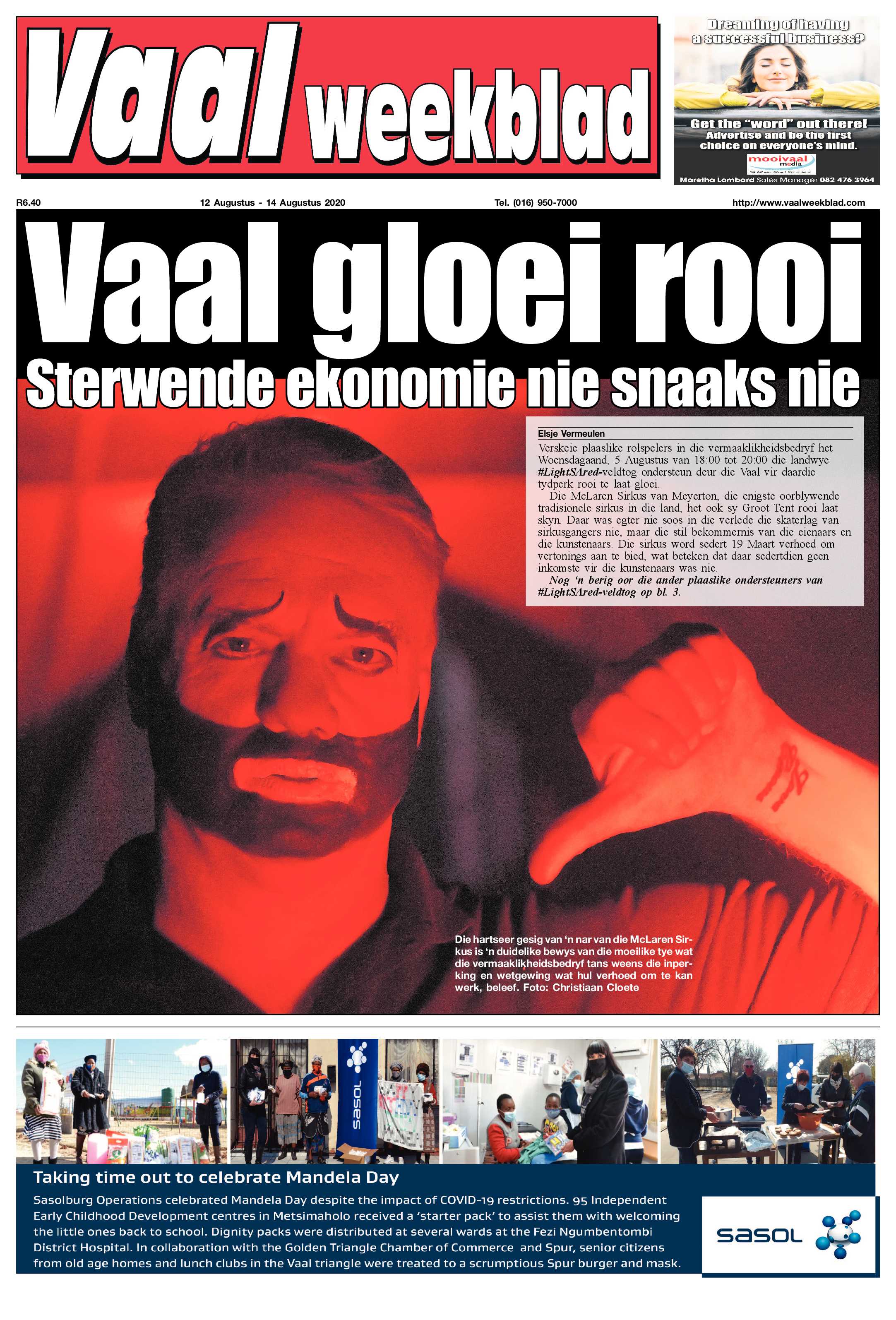 Vaalweekblad 12 Augustus – 14 Augustus 2020 page 1