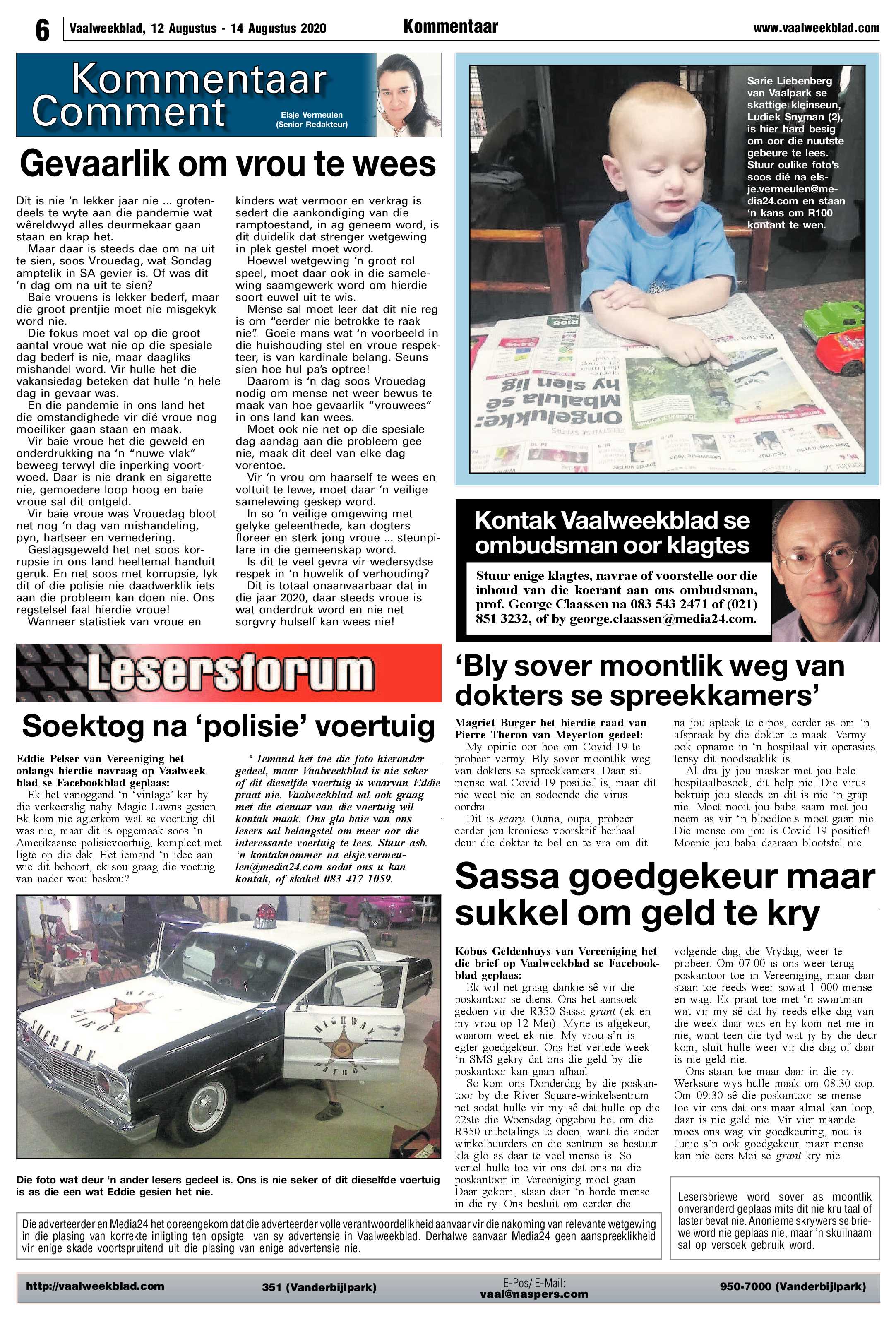 Vaalweekblad 12 Augustus – 14 Augustus 2020 page 6
