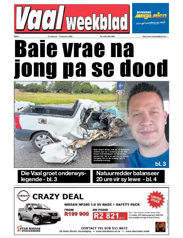 Vaalweekblad 12 Januarie – 14 Januarie 2022 page 1
