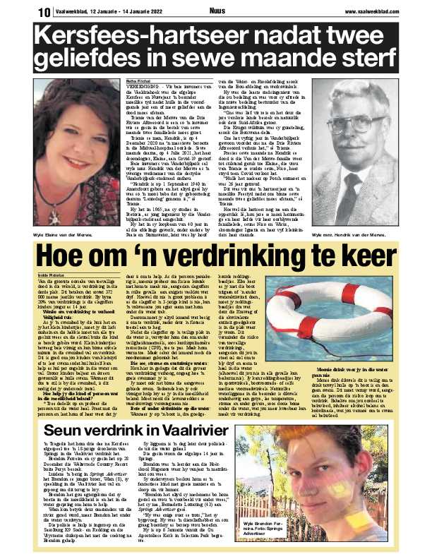 Vaalweekblad 12 Januarie – 14 Januarie 2022 page 12