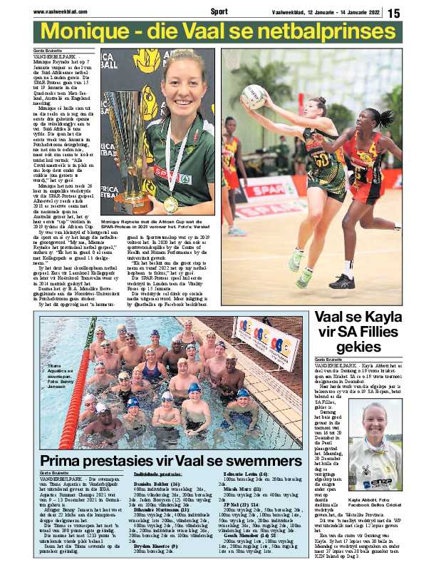 Vaalweekblad 12 Januarie – 14 Januarie 2022 page 15