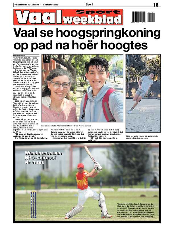 Vaalweekblad 12 Januarie – 14 Januarie 2022 page 16