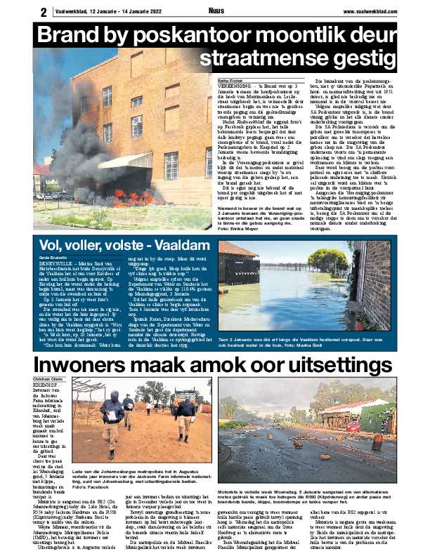 Vaalweekblad 12 Januarie – 14 Januarie 2022 page 2