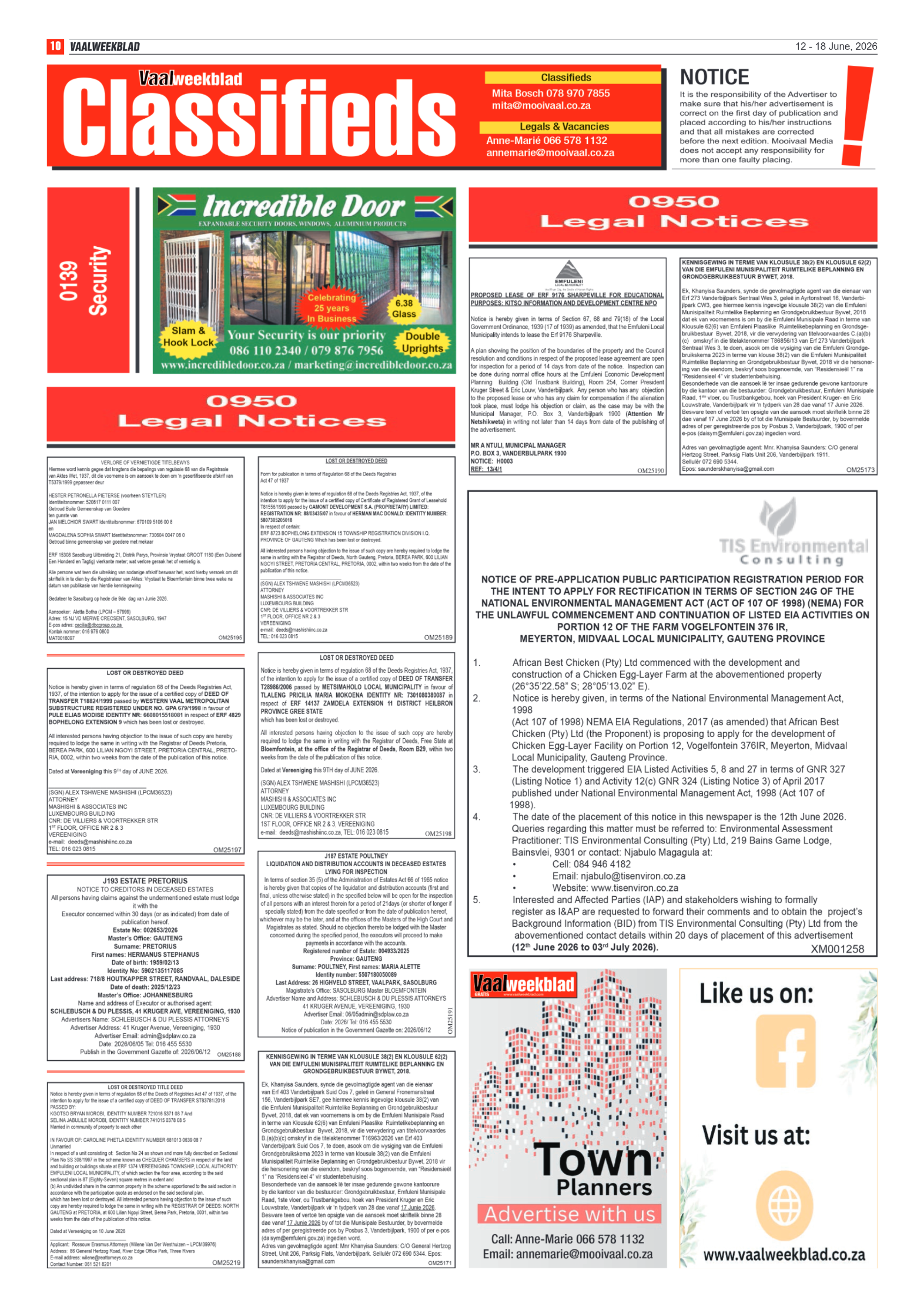 Vaalweekblad – 12 Junie 2026 page 10