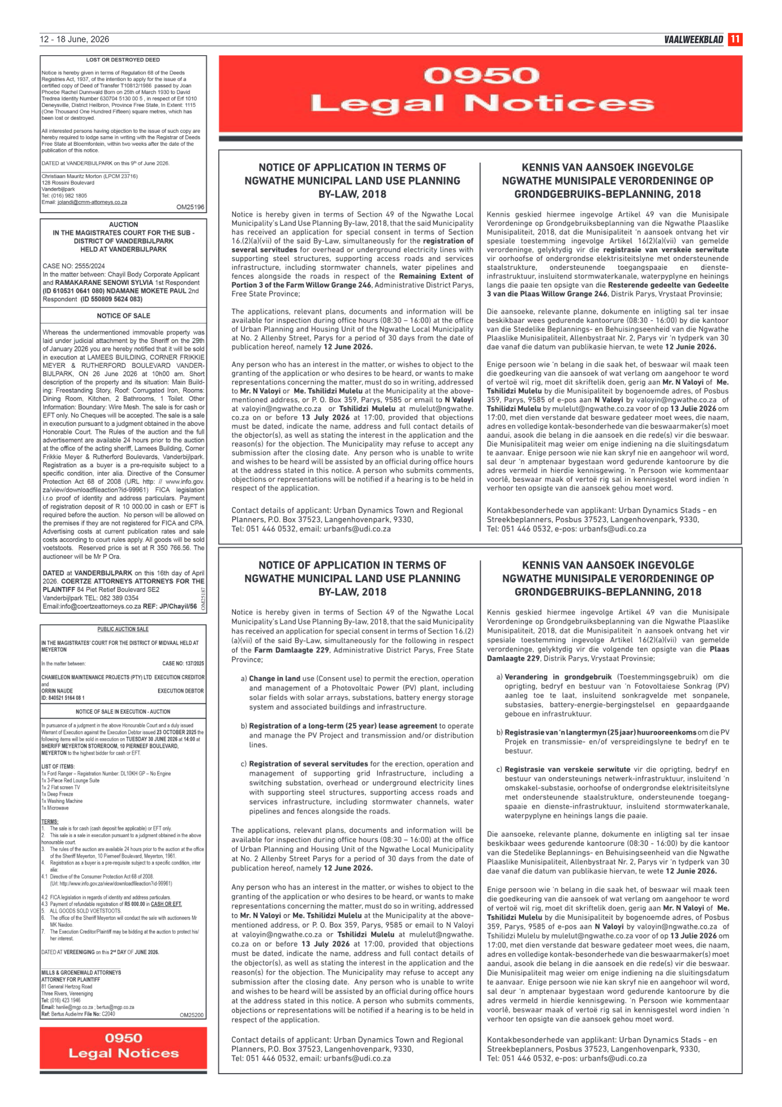 Vaalweekblad – 12 Junie 2026 page 11