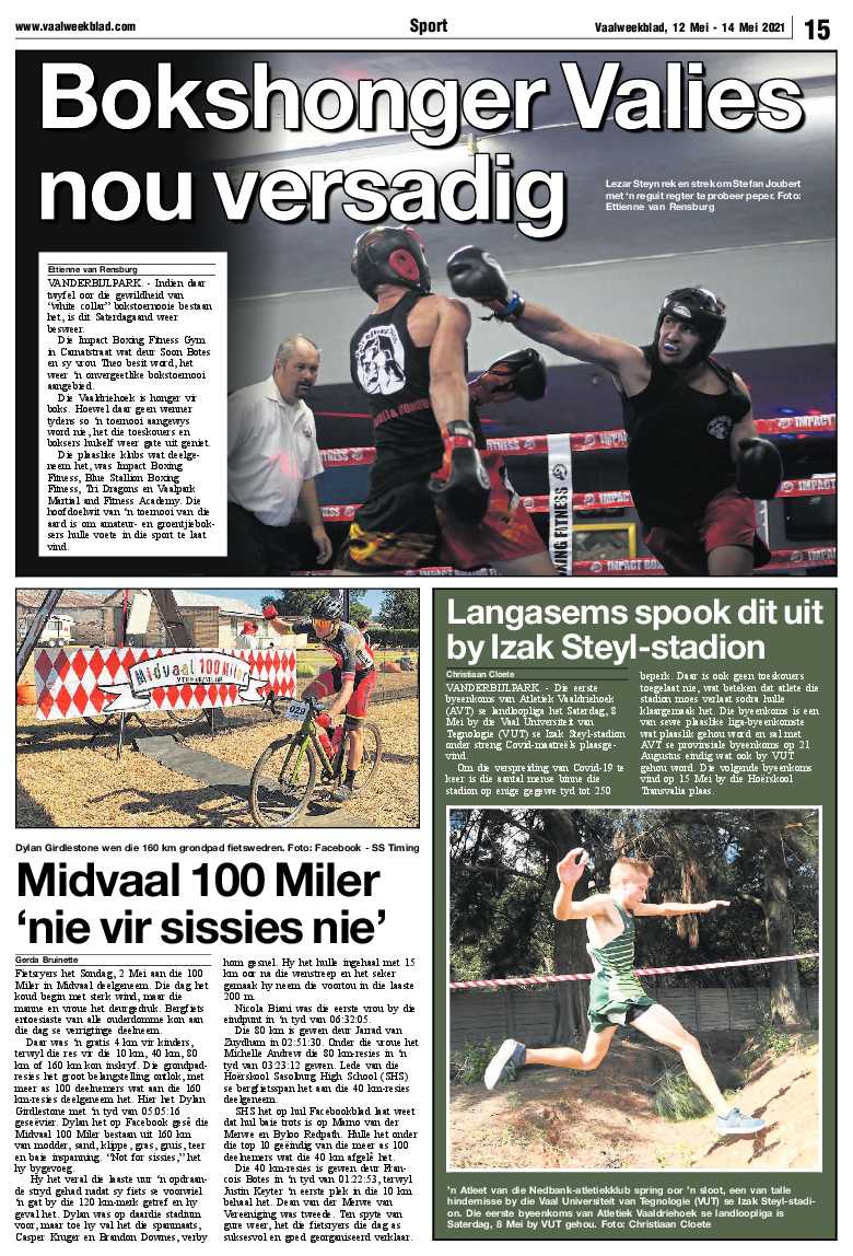 Vaalweekblad, 12 Mei – 14 Mei 2021 page 15
