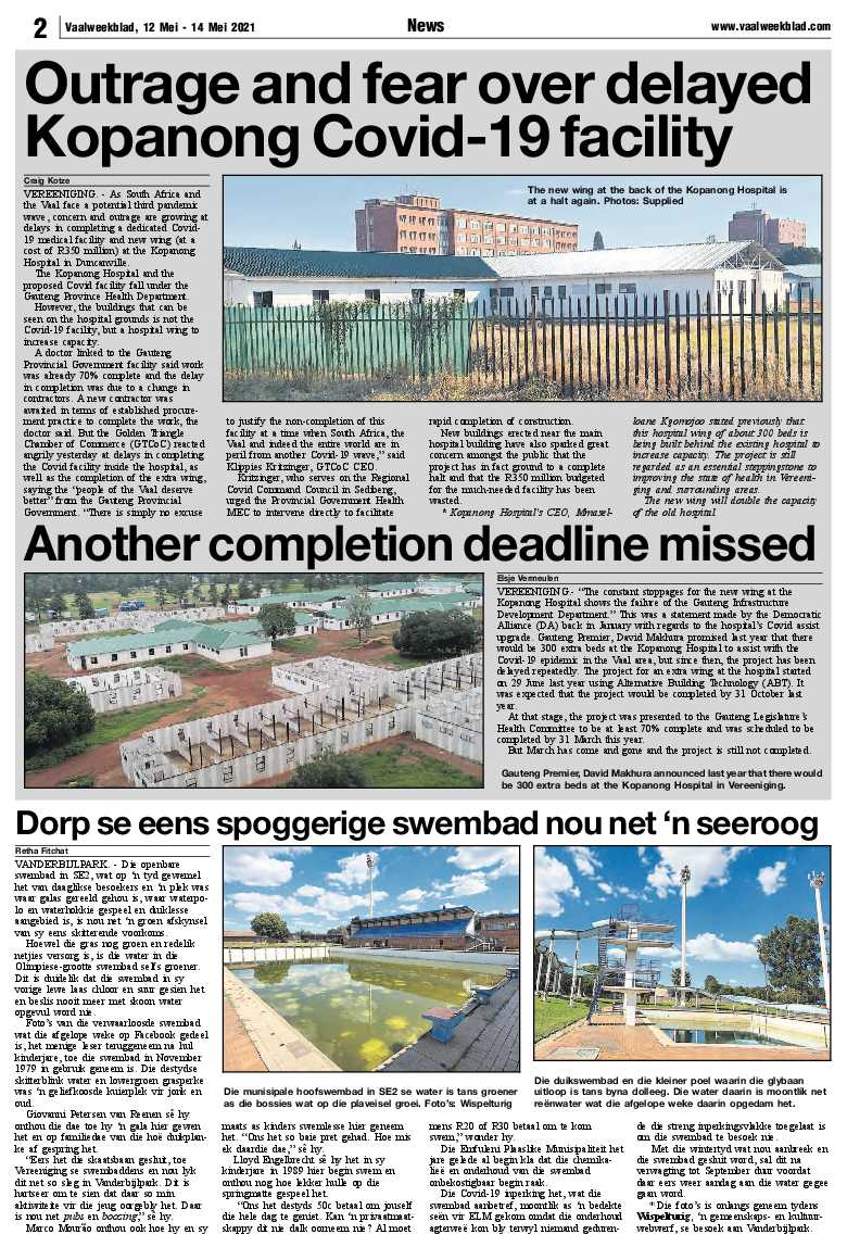 Vaalweekblad, 12 Mei – 14 Mei 2021 page 2