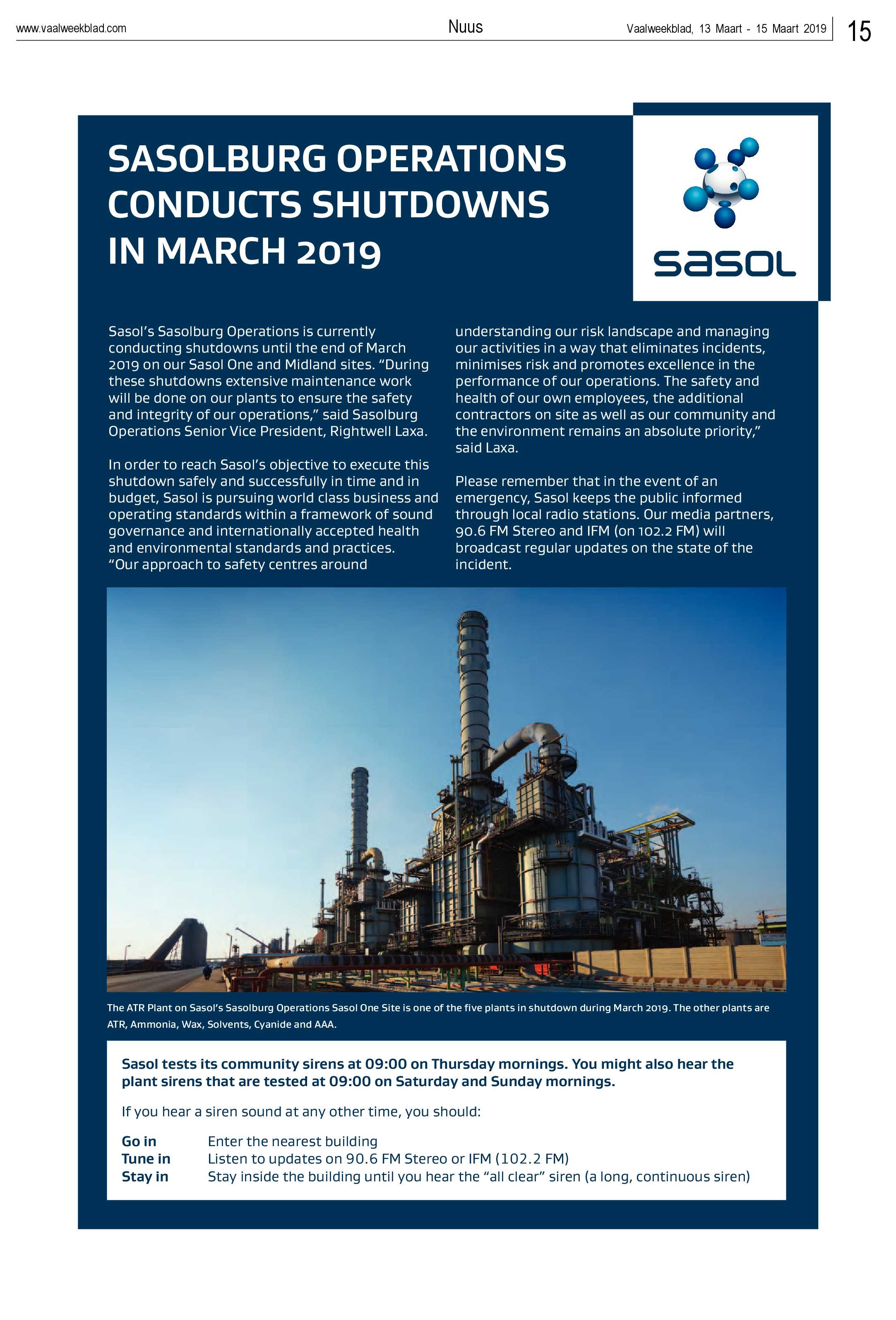Vaalweekblad 13 – 15 Maart 2019 page 15