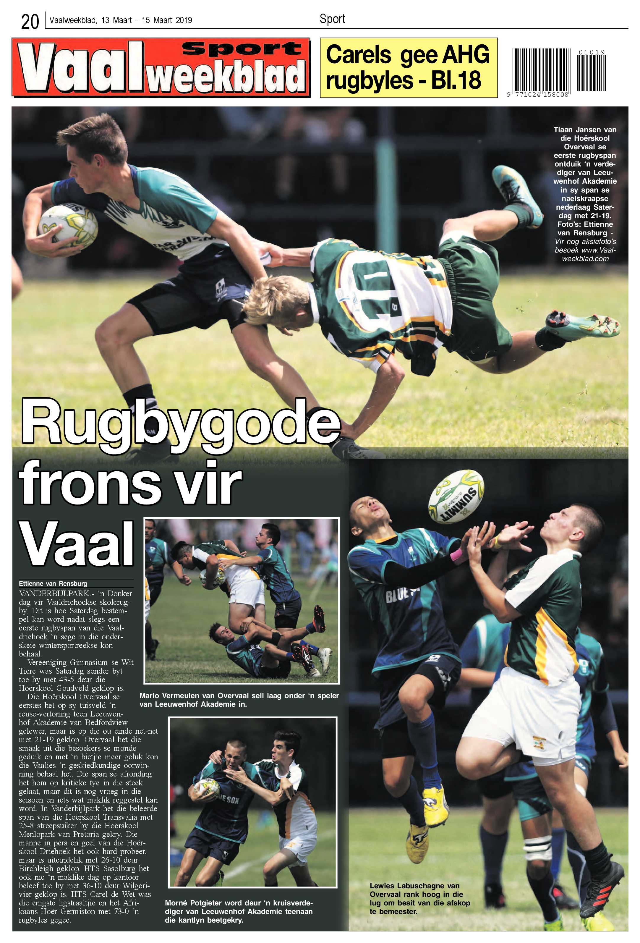 Vaalweekblad 13 – 15 Maart 2019 page 20