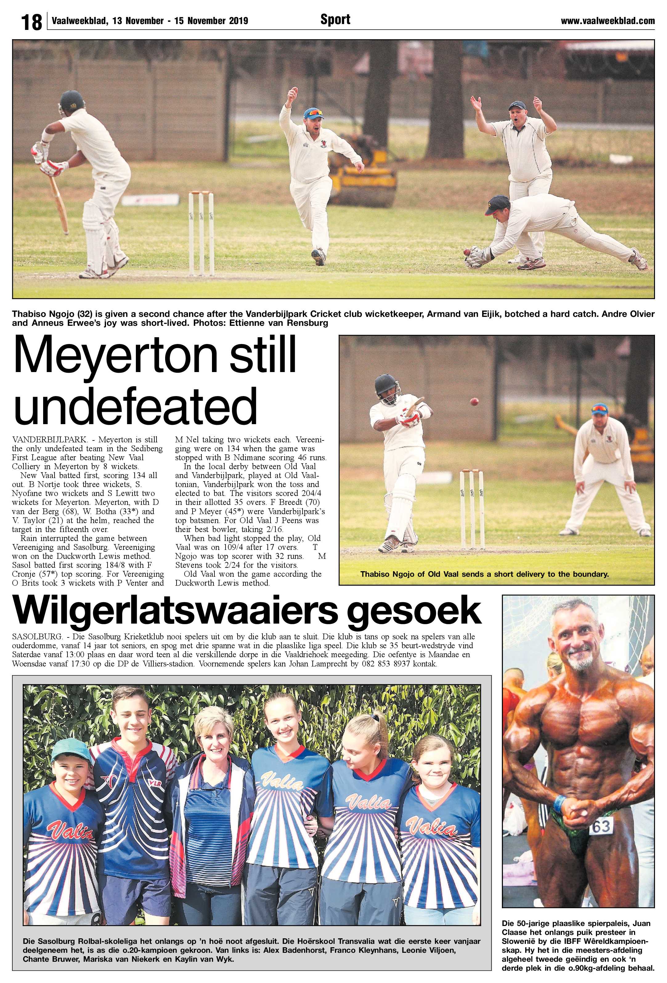 Vaalweekblad 13 – 15 November 2019 page 18