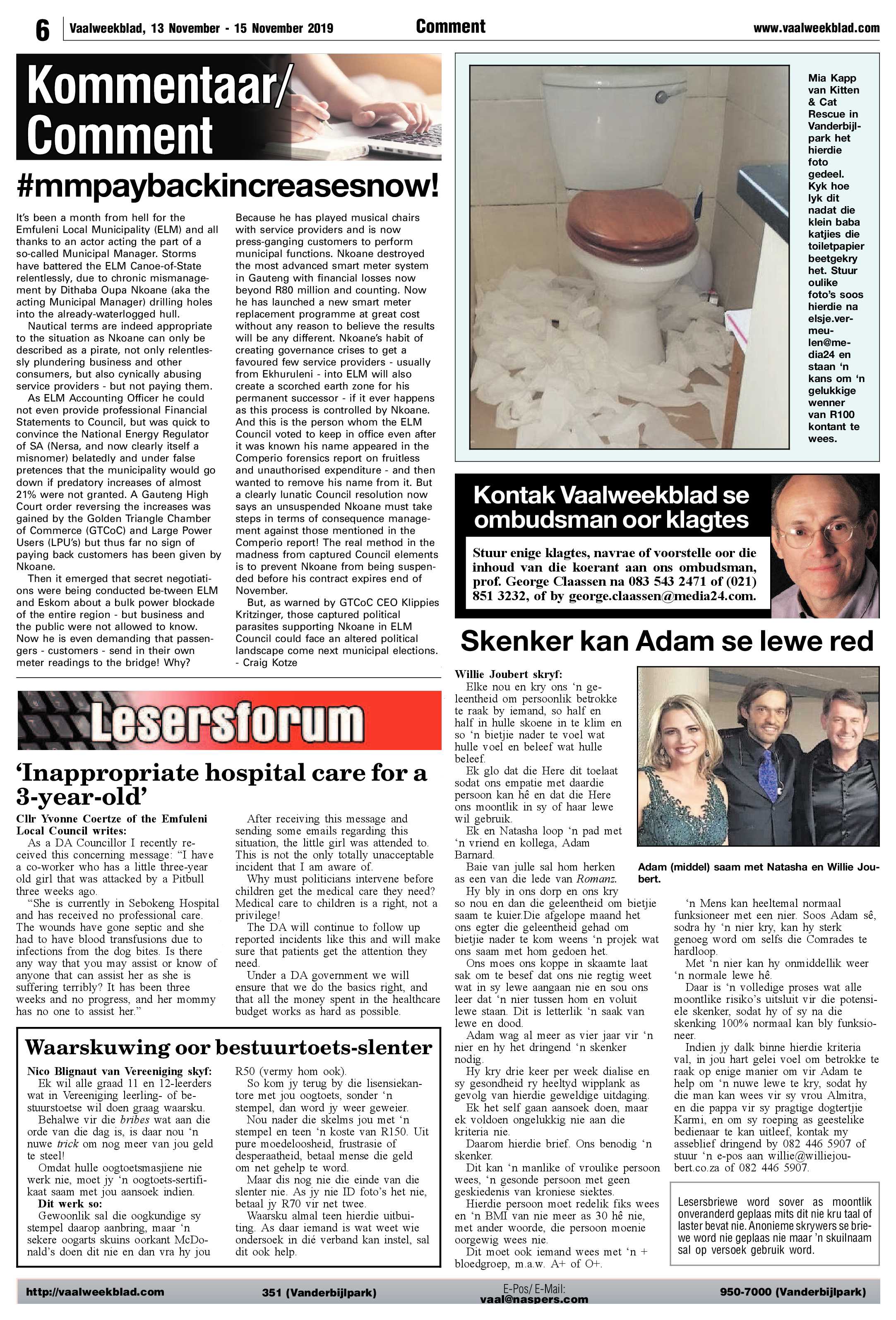 Vaalweekblad 13 – 15 November 2019 page 6