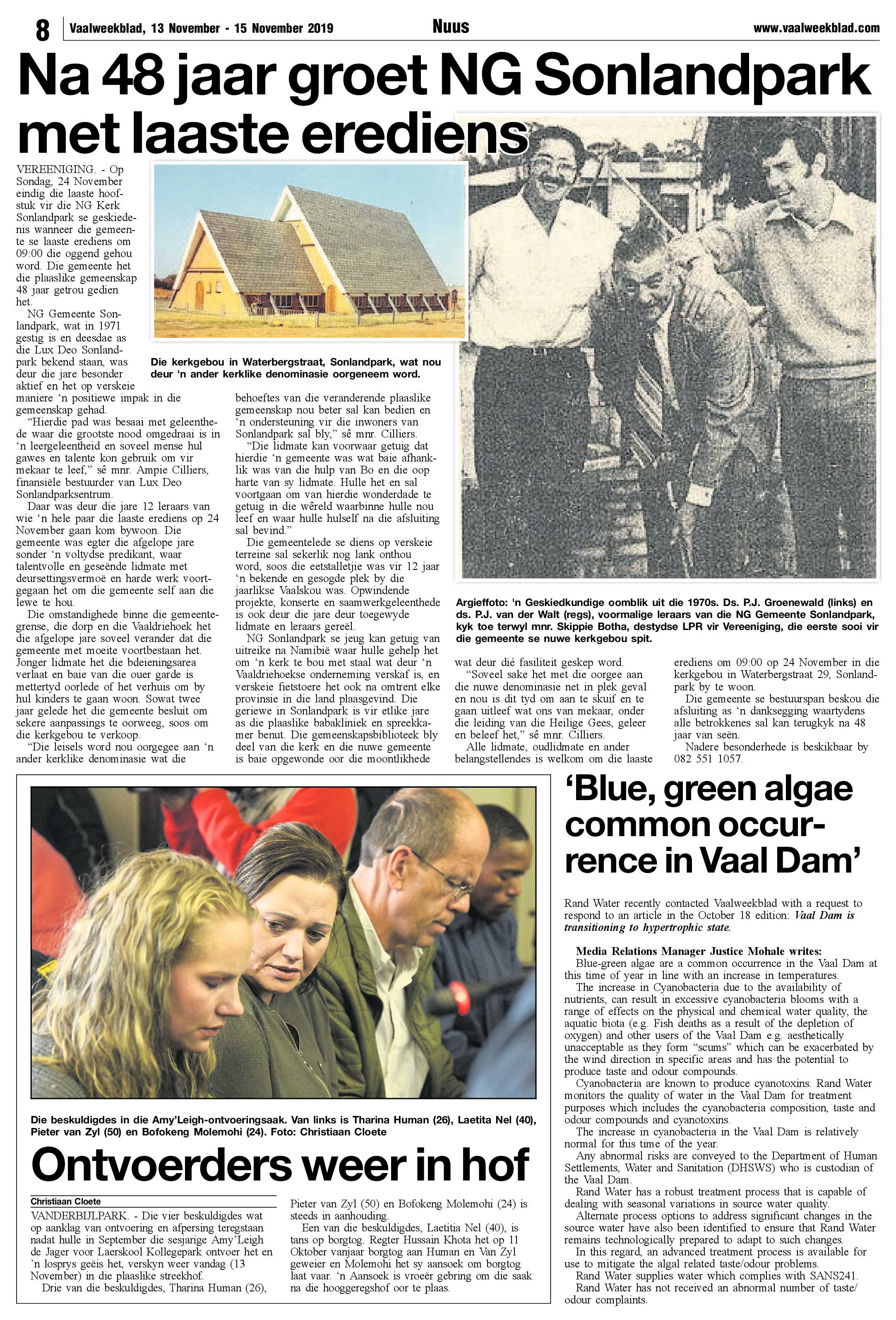 Vaalweekblad 13 – 15 November 2019 page 8