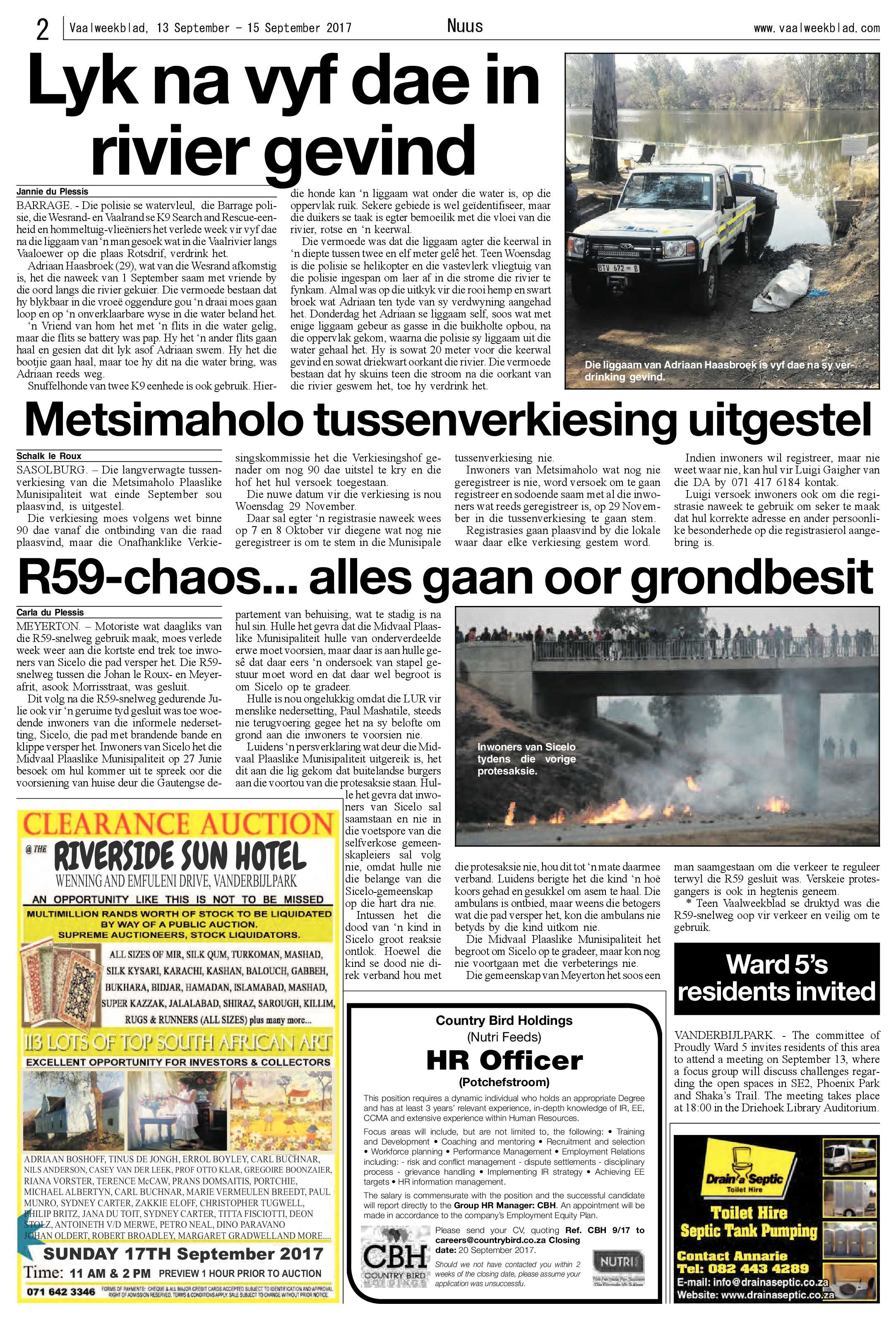 Vaalweekblad 13 – 15 September 2017 page 2