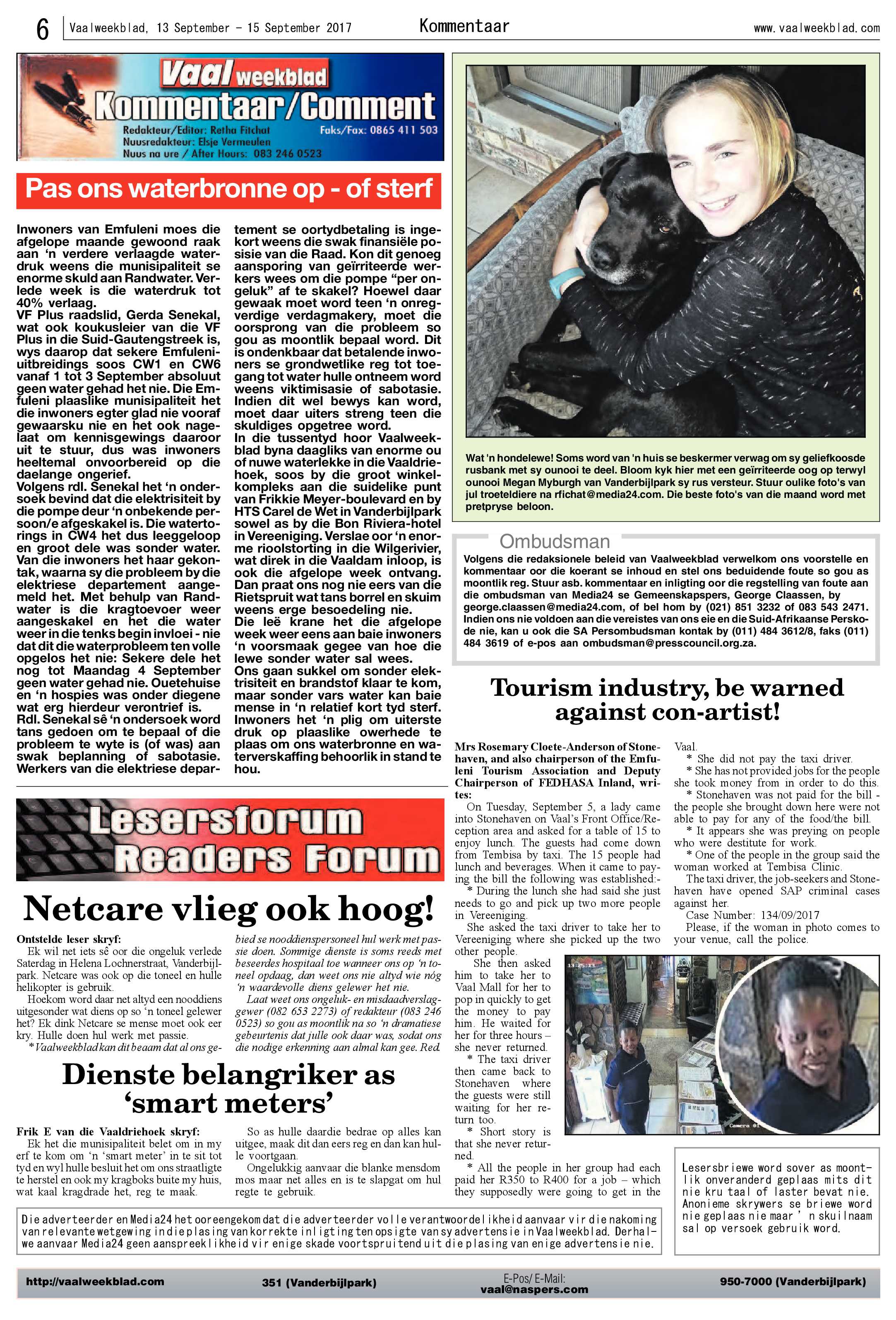 Vaalweekblad 13 – 15 September 2017 page 6
