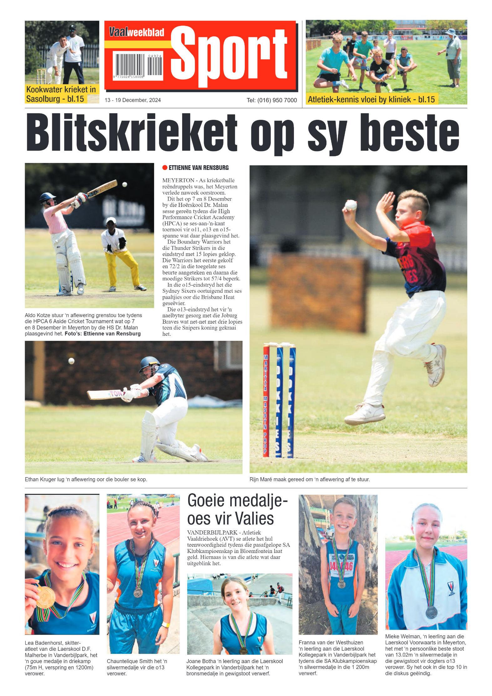 Vaalweekblad 13 – 19 December, 2024 page 16