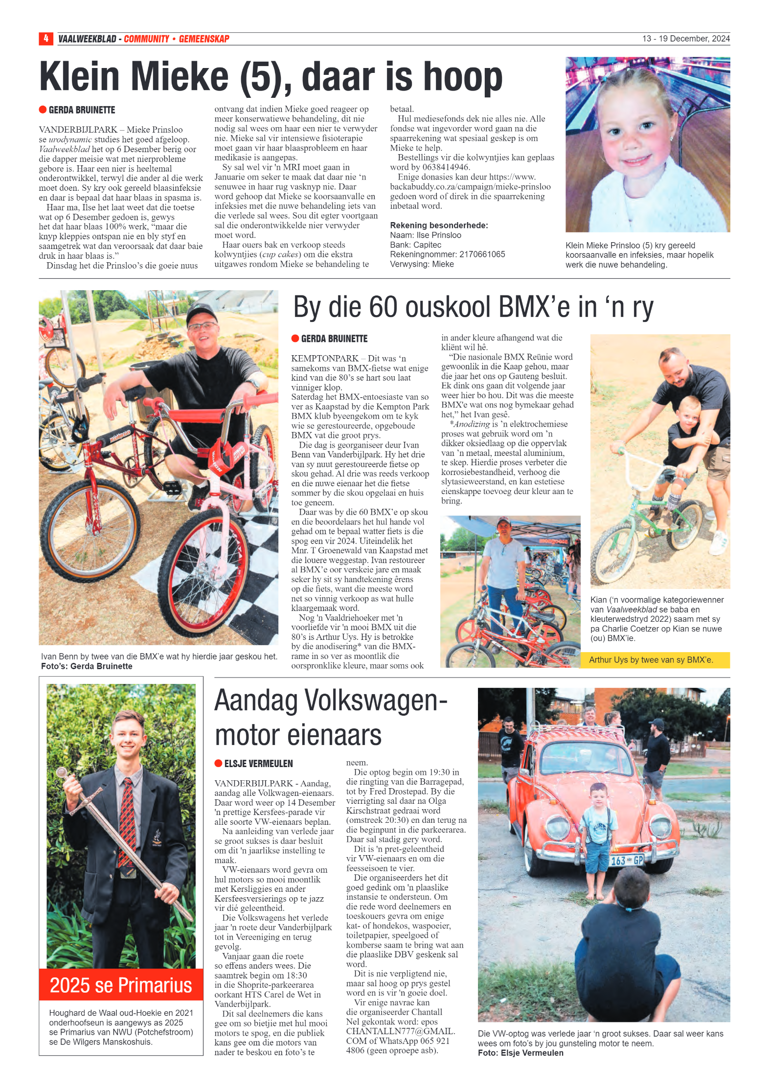Vaalweekblad 13 – 19 December, 2024 page 4