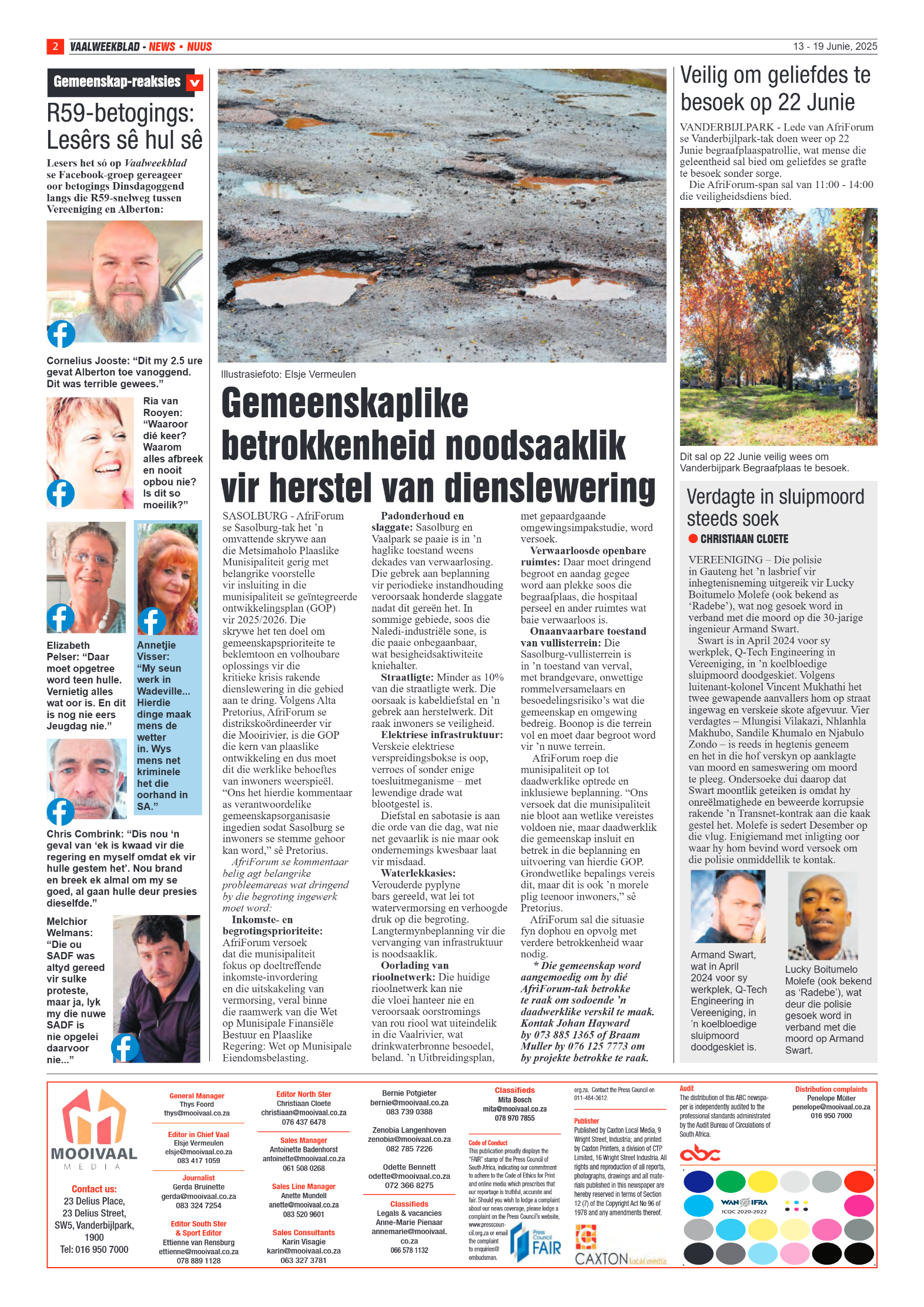 Vaalweekblad 13 – 19 Junie, 2025 page 2