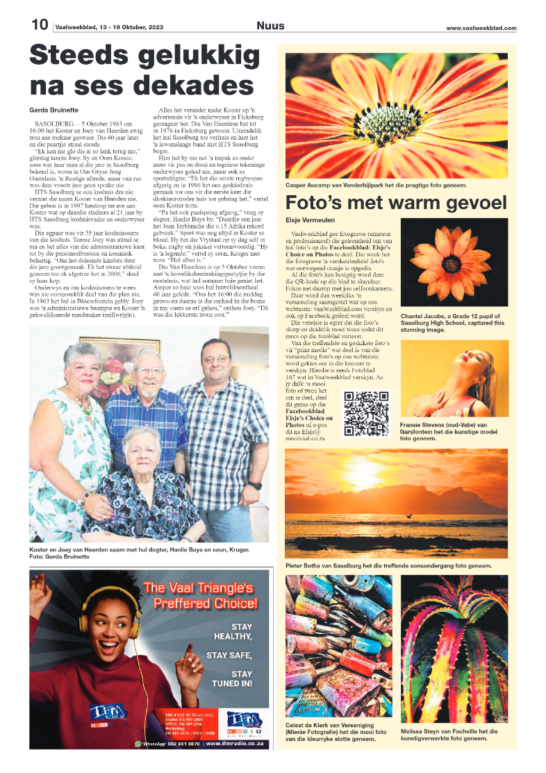 Vaalweekblad, 13 – 19 Oktober, 2023 page 10