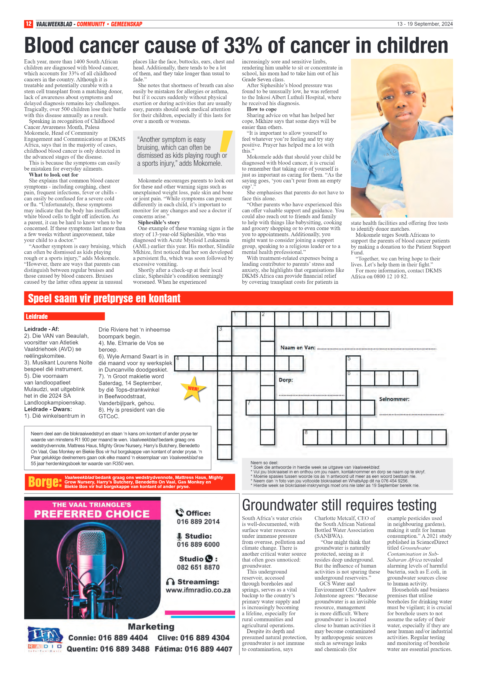 Vaalweekblad 13 – 19 September, 2024 page 12