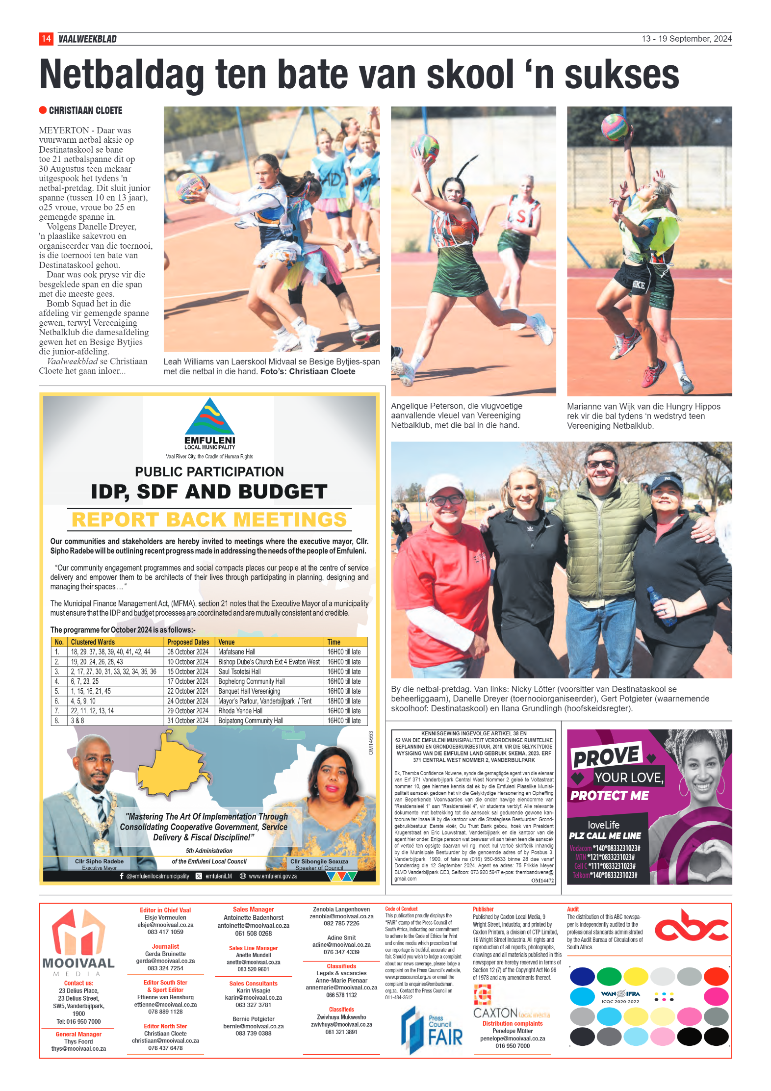 Vaalweekblad 13 – 19 September, 2024 page 14