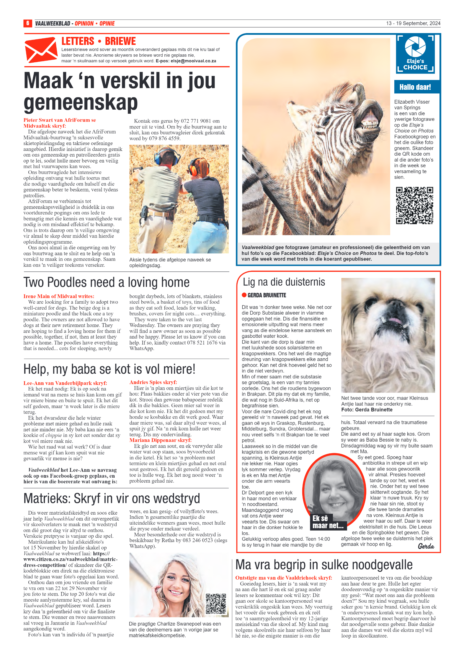 Vaalweekblad 13 – 19 September, 2024 page 6